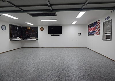 Image of the shop floor after the epoxy is added